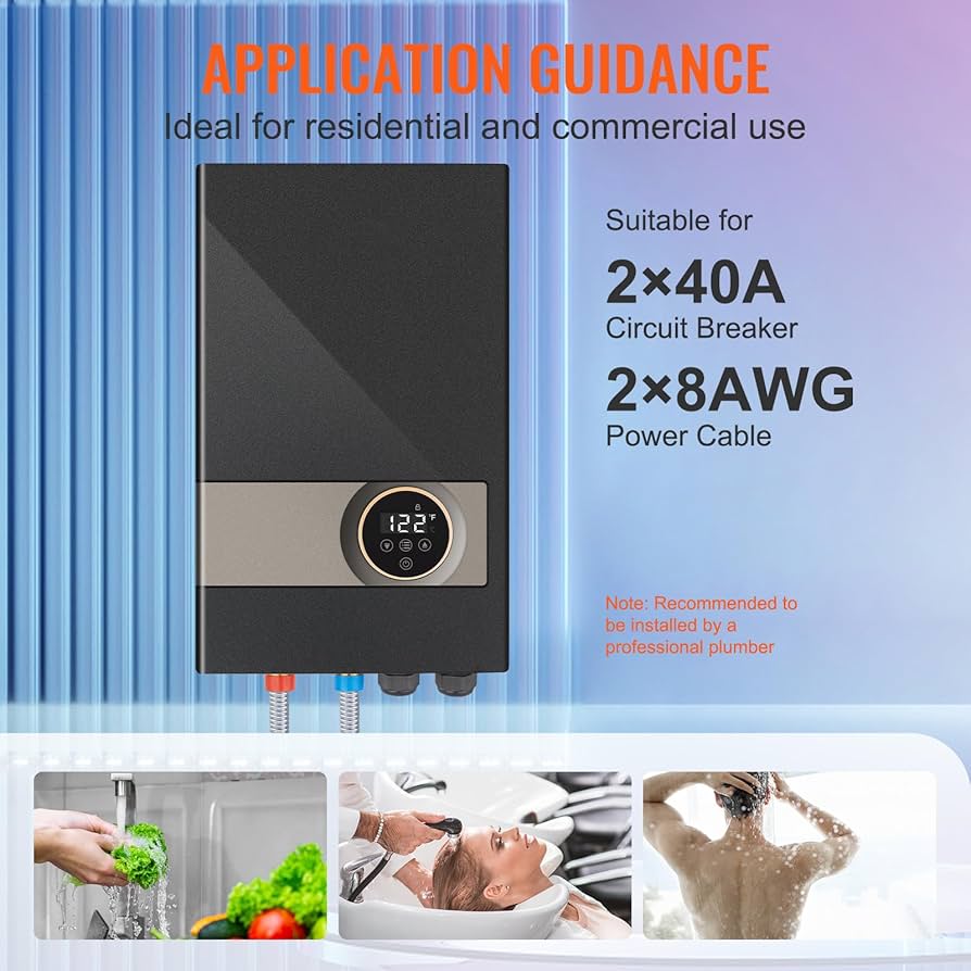 ⭐︎Happy⭐︎ Happybuy Instant Water Heater, 18kW Electric Tankless Water